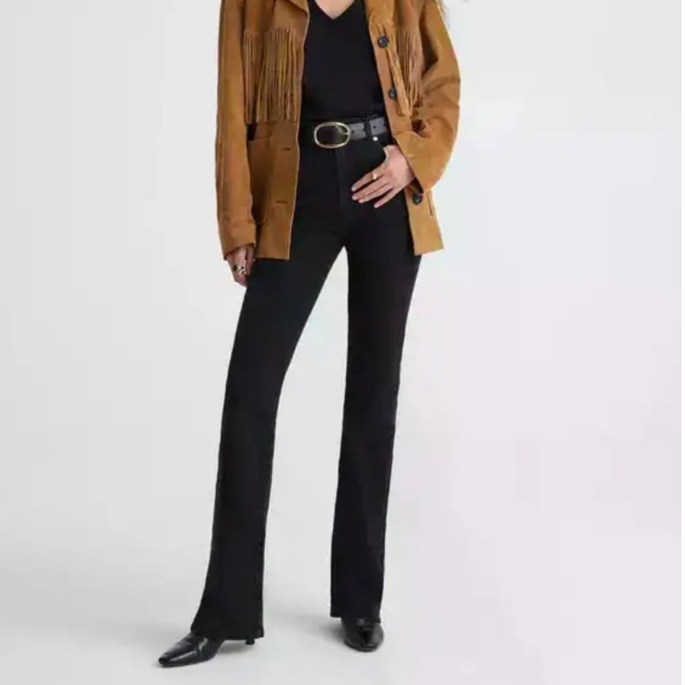 Madewell The Flea Market Flare Jean in Black Frost Sz 27